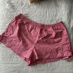 Wild Fable // Red and White Checkered Shorts